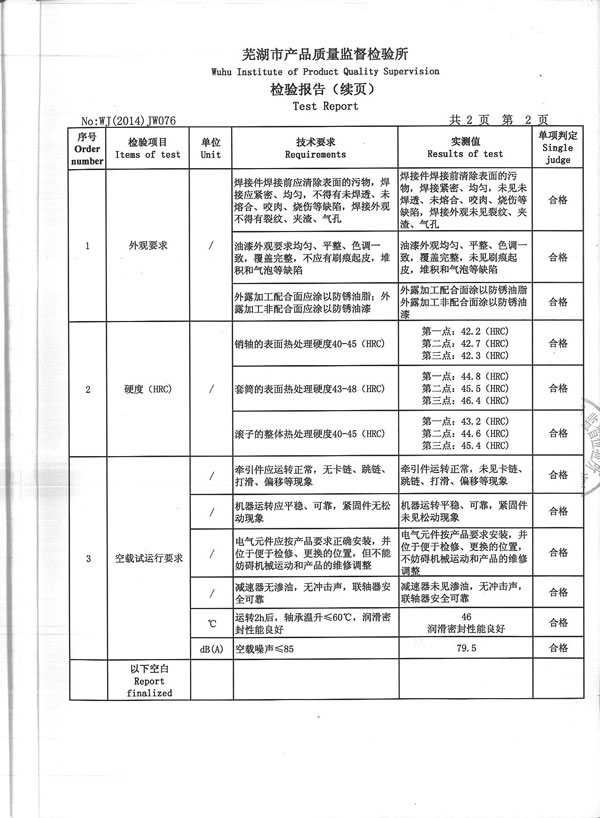 宣城检验报告2